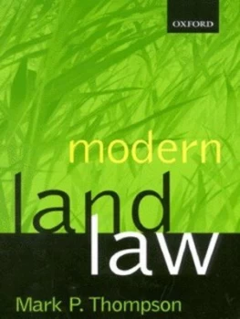 Image of Modern Land Law by Mark P Thompson Book