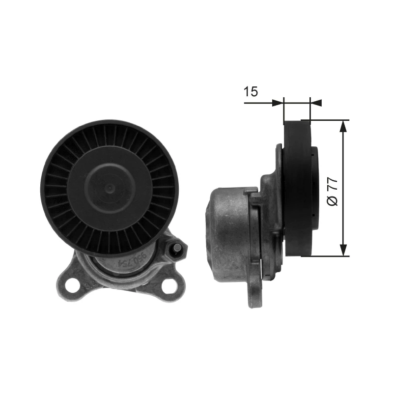 Image of GATES Tensioner pulley GATES T38441