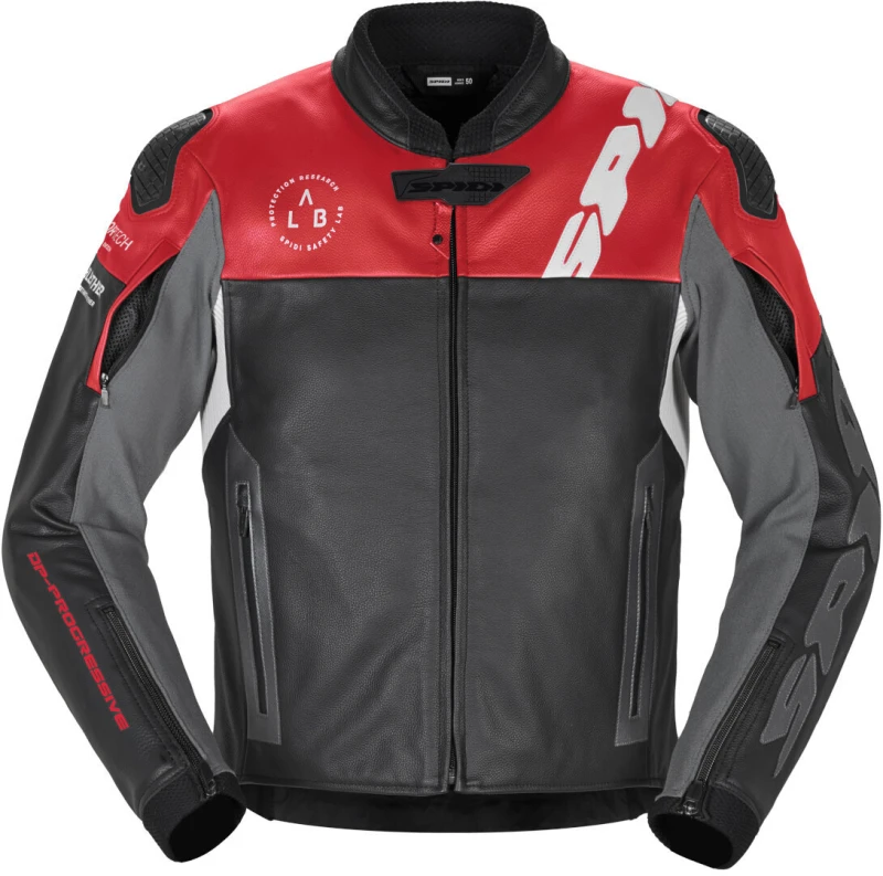 Image of Spidi Dp Progressive Leather Jacket Red Size 52