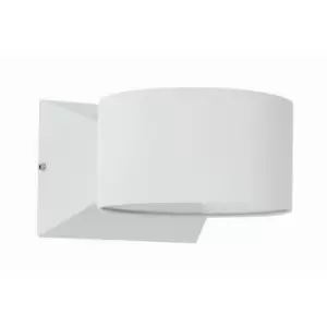 Netlighting Merano Burnaby Outdoor Up Down Wall Lamp White Aluminium, Glass Led