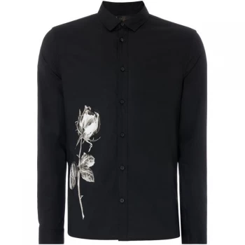 Image of Label Lab Xray Rose Placement Shirt - Black