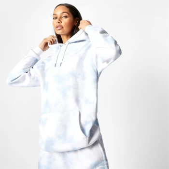 image of Slazenger x Sophia & Cinzia Oversized Hoodie - Blue Tie Dye