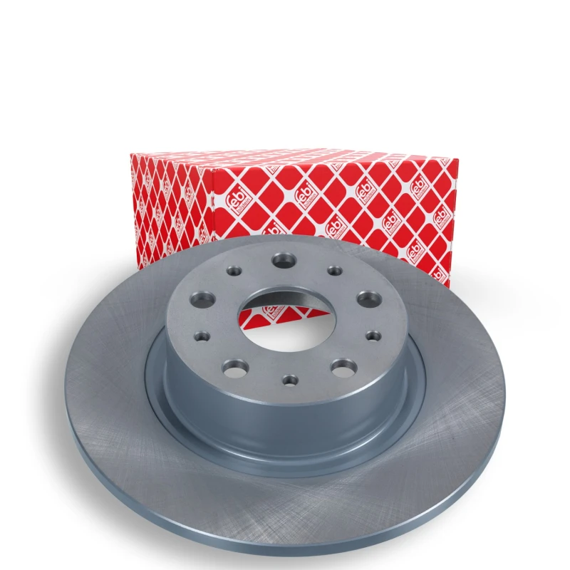 Image of FEBI BILSTEIN 14166 Brake disc Rear Axle, solid, Coated Brake Disc (82)