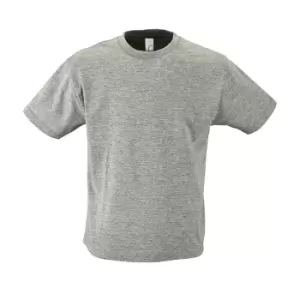 Image of SOLS Kids Regent Short Sleeve T-Shirt (10yrs) (Grey Marl)