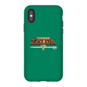 image of Nintendo The Legend Of Zelda Retro Logo Phone Case - iPhone X - Tough Case - Gloss