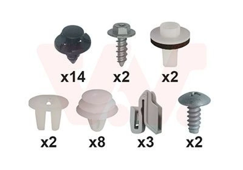 Image of VAN WEZEL Mounting Kit, bumper VAN WEZEL 3388793