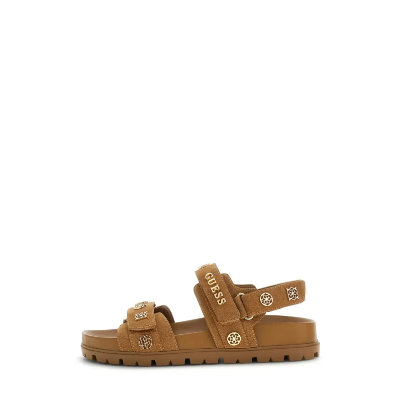 Image of Guess Womens Florizi Sandal Brown Size: 7 Brown Female 7