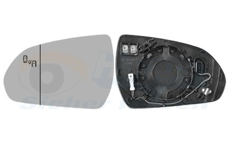 Image of VAN WEZEL Wing mirror glass VAN WEZEL 8254835