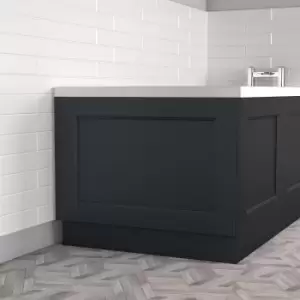 Image of 800mm Grey Wooden Bath End Panel - Ashbourne