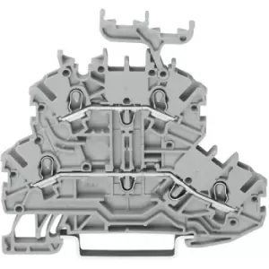 Image of Wago 2000-2231 L/L Double Deck Through/Through Terminal Block with...