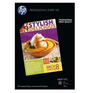 image of HP C6821A Professional Glossy Inkjet Paper A3 180gsm 50 sheets