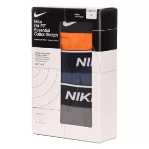 Image of Nike Cotton Boxer Brief 3 Pack Boys - Orange