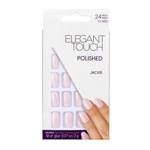 image of Elegant Touch Polished Fake Nails -Jackie Baby Pink