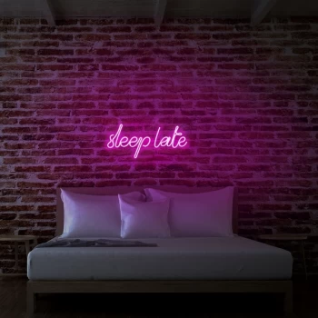 image of Sleep Late - Pink Pink Wall Lamp