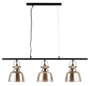 Image of Ava 3 Light Bar Gold Bar Pendant Ceiling Light