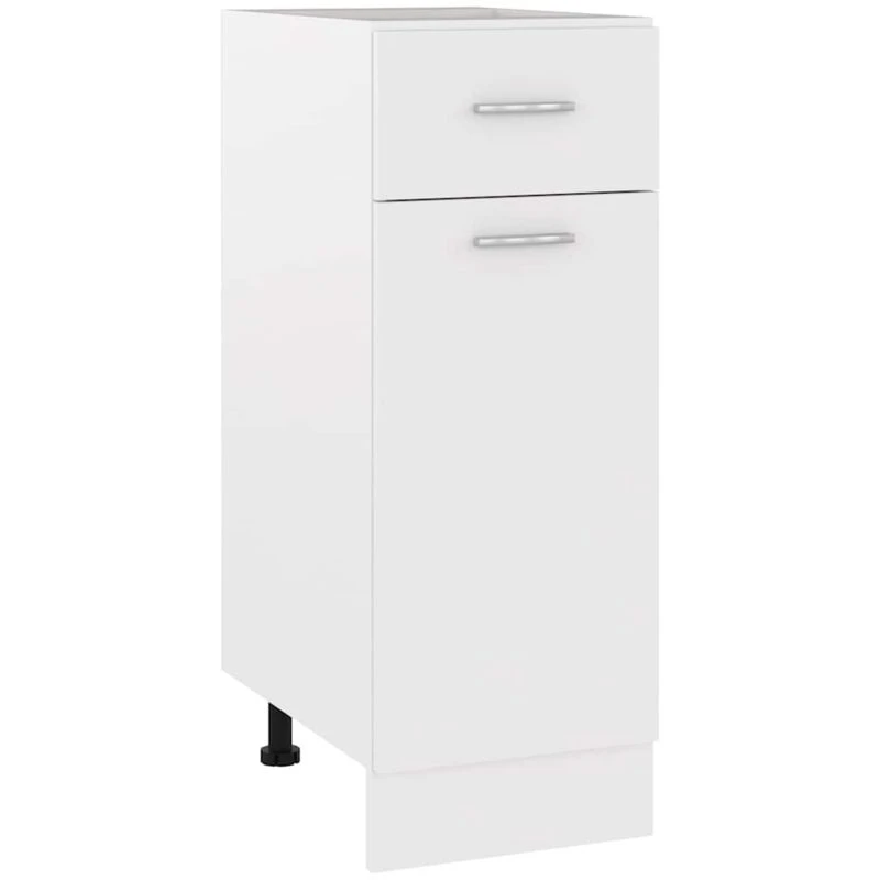 Image of VIDAXL Drawer Bottom Cabinet Lyon White 30x46x81.5cm Engineered Wood Vidaxl 8720286131916