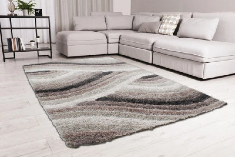 Image of Ds Living Ultra Plush Wave Grey Rug