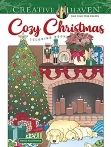 image of Creative Haven Cozy Christmas Coloring Book