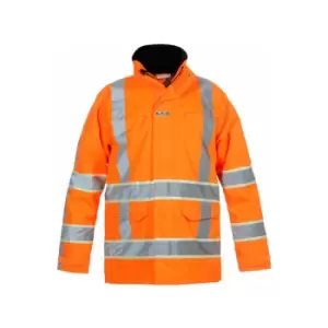 image of Hydrowear - italie hi vis gid parka orange large - Orange - Orange