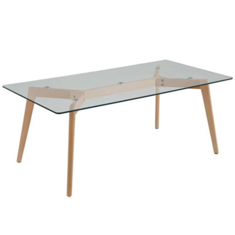Image of Beliani Coffee Table Hudson Glass Transparent