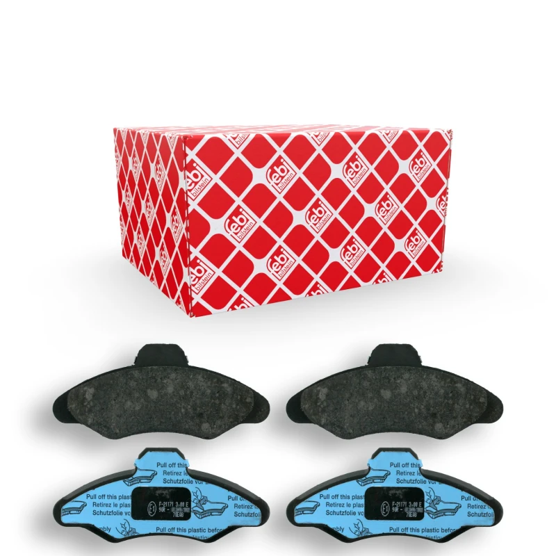 Image of FEBI BILSTEIN 16038 Brake pad set Front Axle, excl. wear warning contact Brake Pad Set,disc brake (402)