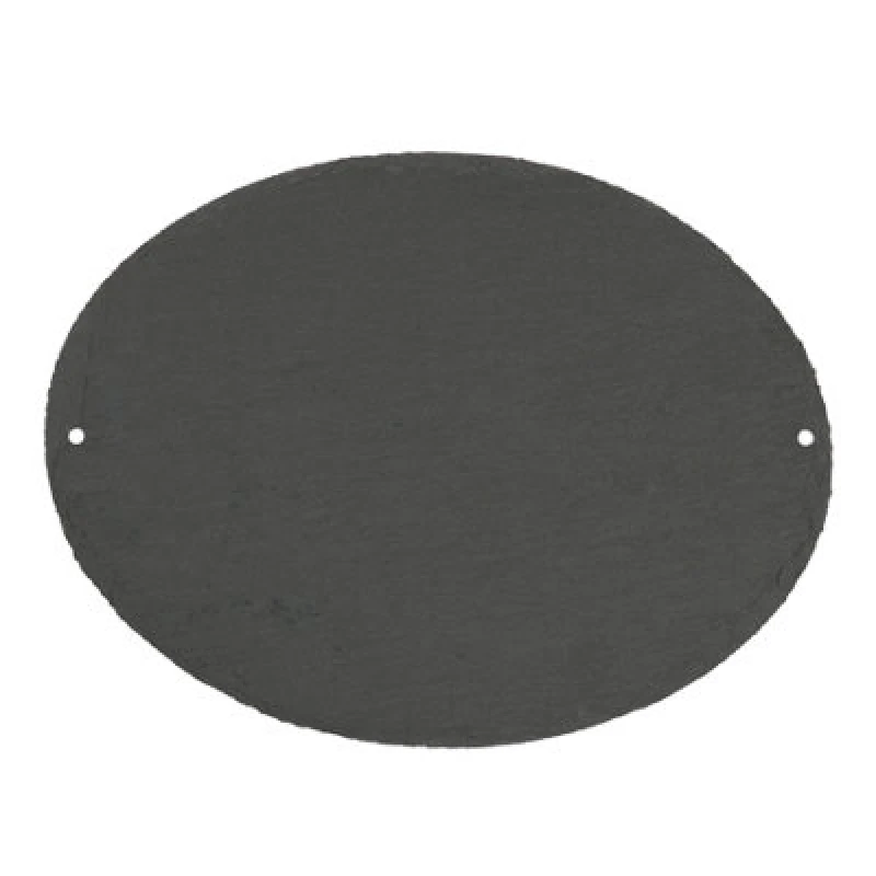 Image of Nicola Spring Oval Blank Slate House Sign - 20Cm X 15Cm