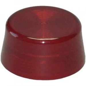 Image of Dome knurled x H 29.8mm x 14.5mm Blank Red I