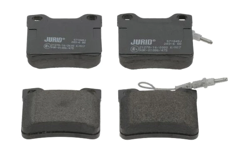 Image of JURID 571845J Brake pad set prepared for wear warning indicator, without accessories Brake Pad Set,disc brake (402)