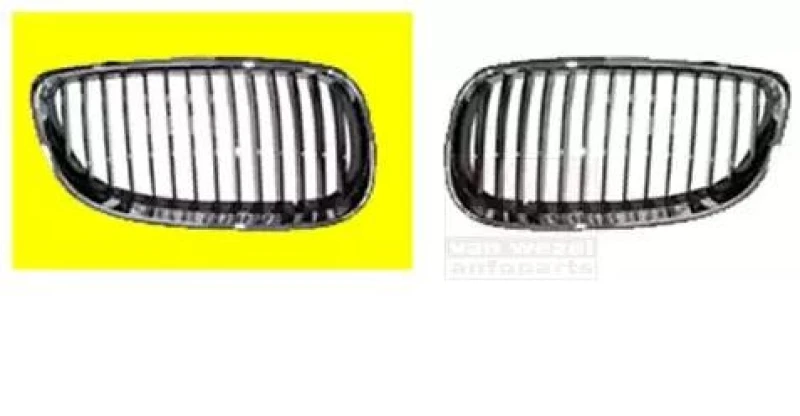 Image of VAN WEZEL 0659518 Radiator Grill Right, chrome/black Radiator Grille (472)