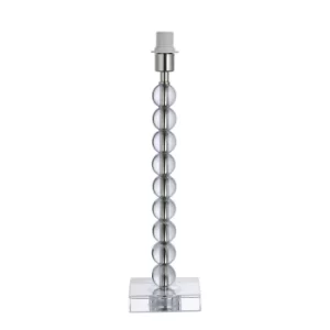 Image of Adelie Crystal Glass Table Lamp with Inline Switch, Shade Not Included