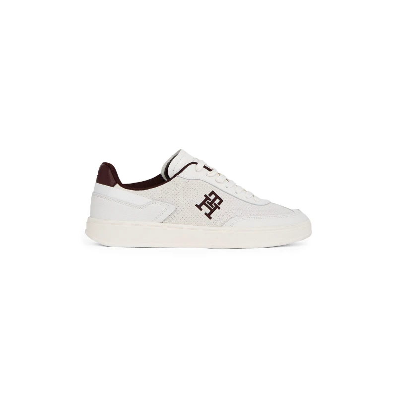 Image of Tommy Hilfiger Womens TH Heritage Court Trainers White female 5 (38)