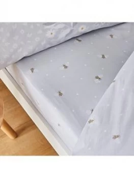 Image of Catherine Lansfield Catherine Lansfield Bee Happy Fitted Sheet - Sb
