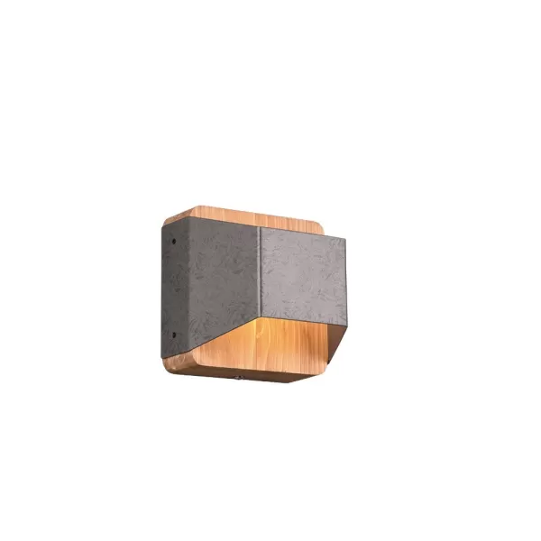 Image of Arino Modern 12cm Up & Down Wall Lamp Nickel antique 3000K