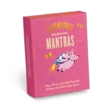 Image of Knock Knock Affirmators! Mantras (Morning) Card Deck, 40 Cards