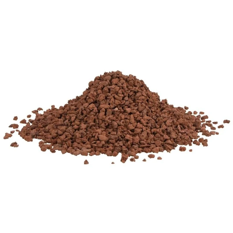 Image of vidaXL Volcanic Rocks 25 kg Red 5-8 mm, Red 3217173