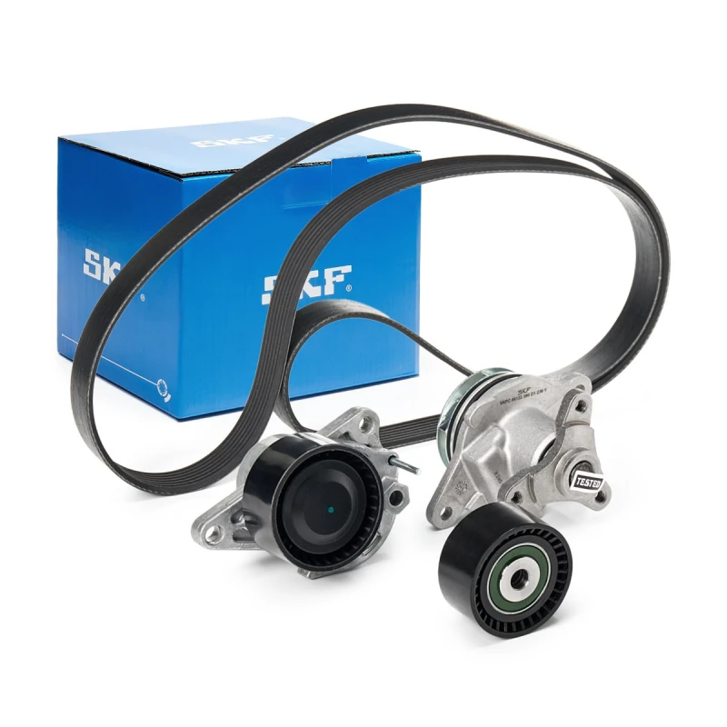 Image of SKF Water Pump + V-Ribbed Belt Kit SKF VKMC 36136
