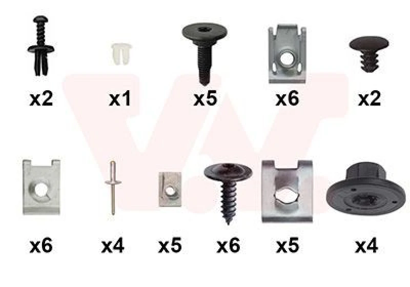 Image of VAN WEZEL Mounting Kit, bumper VAN WEZEL 0177794