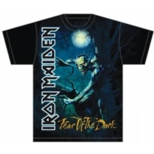 image of Iron Maiden Fear of the Dark Tree Sprite Mens T Shirt: La