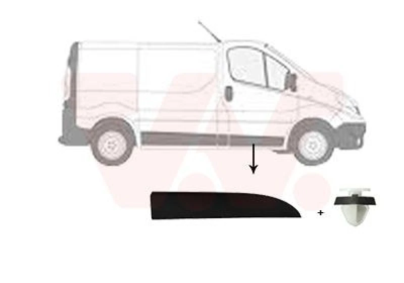 Image of VAN WEZEL Door moulding trim VAN WEZEL 4396422