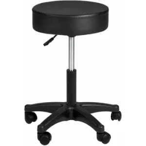 Image of Desk stool - office chair, stool chair, adjustable stool - Black - black