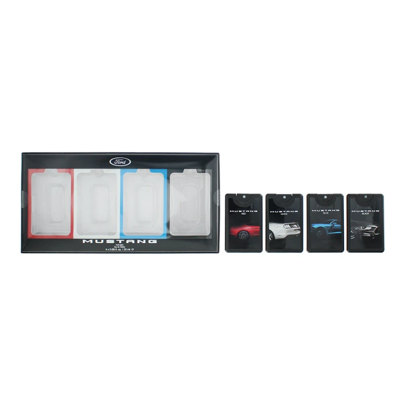 Image of Mustang Pocketspray Coffret 4 Piece Gift Set: Eau de Toilette 4 X 20ml