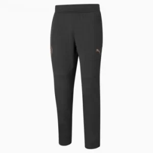 PUMA Manchester City FC Mens Warm Up Pants, Black Heather/Copper, size X Large, Clothing