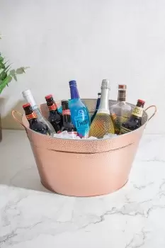 Image of Large Copper Champagne Bucket, Steel