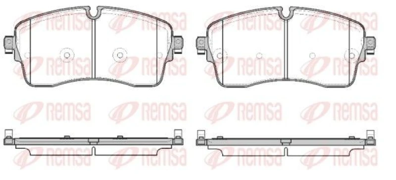 Image of REMSA Brake pad set REMSA 1815.00