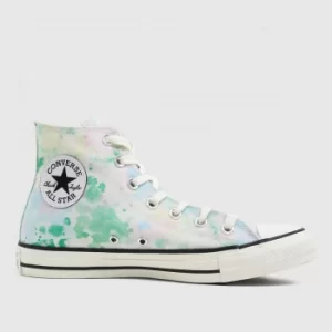 Converse Green Summer Fest Patch Hi Trainers