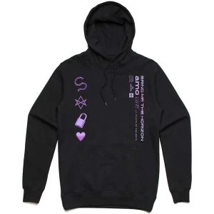 Image of Bring Me The Horizon - Amo Symbols Unisex Large Pullover Hoodie - Black