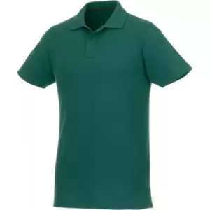 Image of Elevate Mens Helios Short Sleeve Polo Shirt (3XL) (Forest Green)