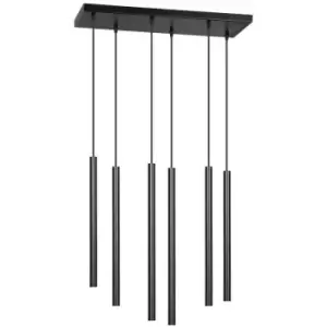 image of Emibig Selter Black Cluster Pendant Ceiling Light 6x G9