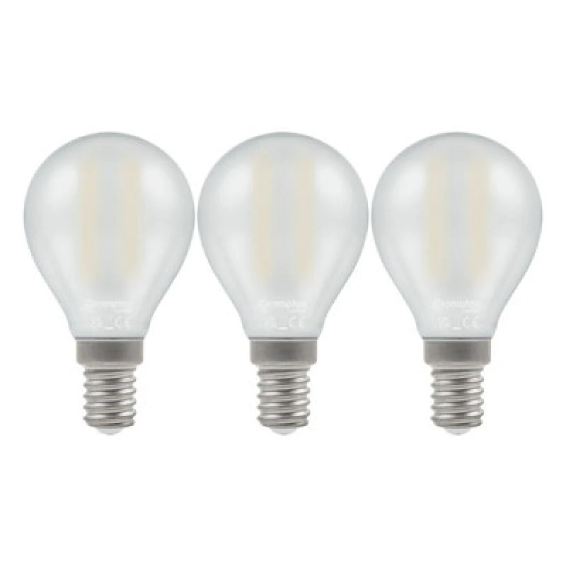 Image of Crompton Lamps LED Golfball 2.2W E14 Dimmable Filament Warm White Pearl (25W Eqv)