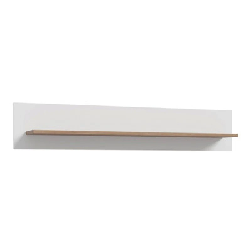 Image of Furniture To Go Wensley Wall Shelf In Light Grey And Oak